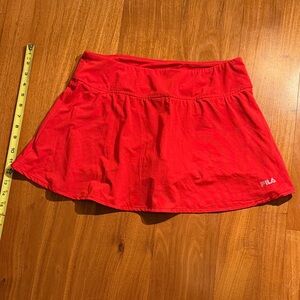 Fila Bright Red Sports Skort